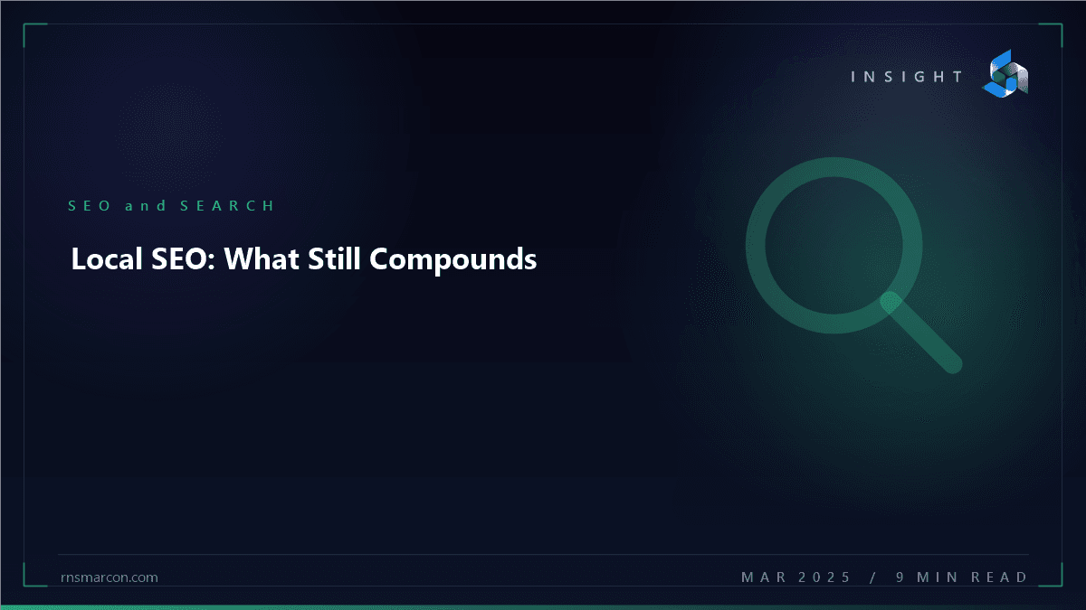 SEO for Local Service Brands: What Still Compounds